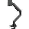 Supporto monitor SILVERSTONE SST-ARM14B per monitor da 17–49 pollici, nero, supporto singolo schermo regolabile
