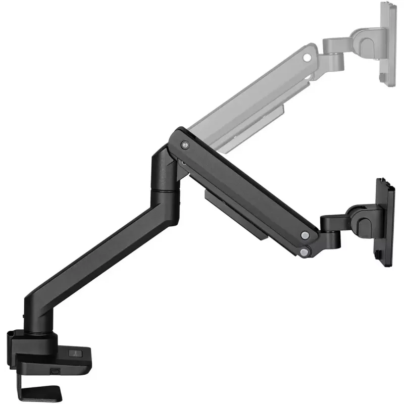 Supporto monitor SILVERSTONE SST-ARM14B per monitor da 17–49 pollici, nero, supporto singolo schermo regolabile