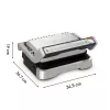 Griglia di contatto Tefal OptiGrill 2in1 GC773D acciaio inox 2100 W