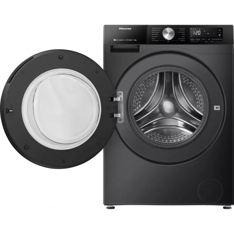 Hisense WF3S8043BB3 Lavatrice a carica frontale 8 kg 1400 giri/min Nero