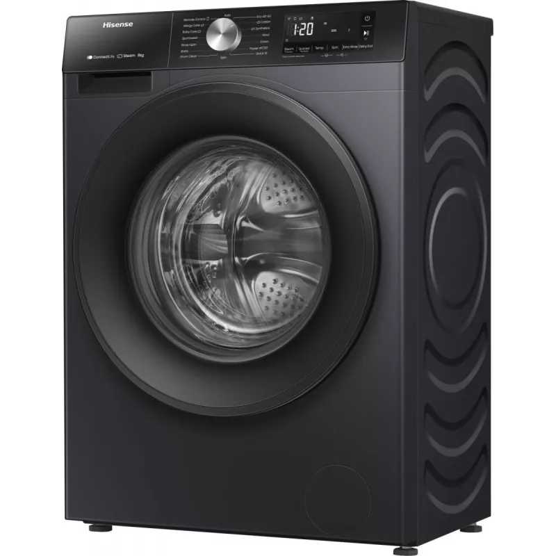Hisense WF3S8043BB3 Lavatrice a carica frontale 8 kg 1400 giri/min Nero