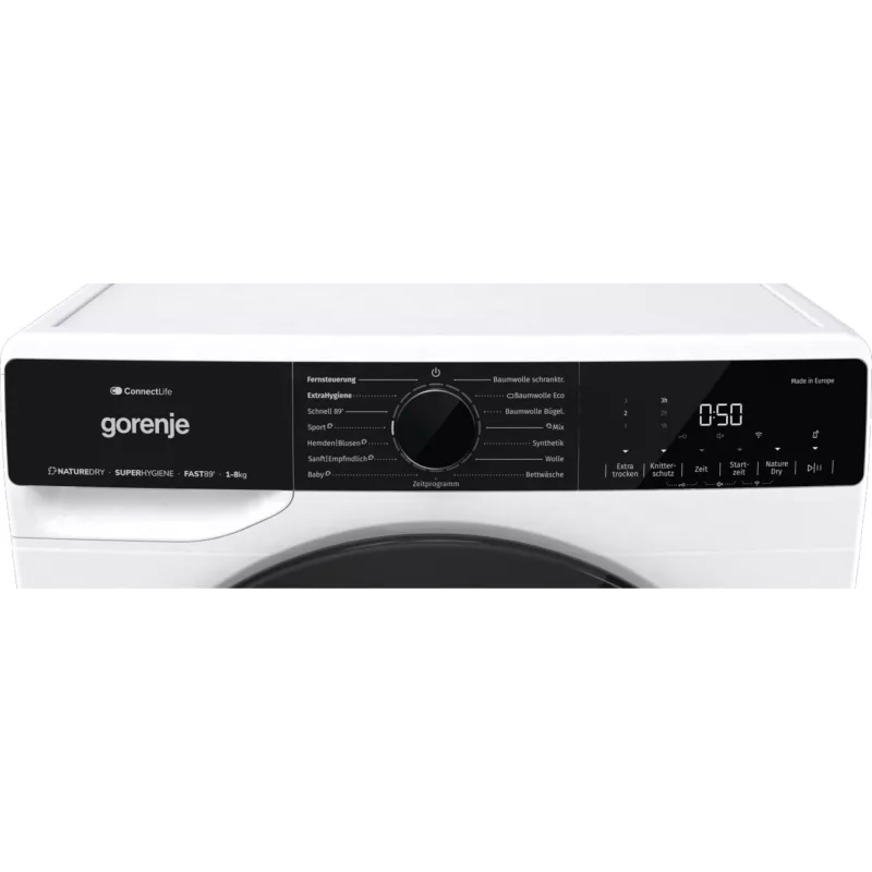 Gorenje DPNA83W Asciugatrice a libera installazione a carica frontale 8 kg Nero, Bianco