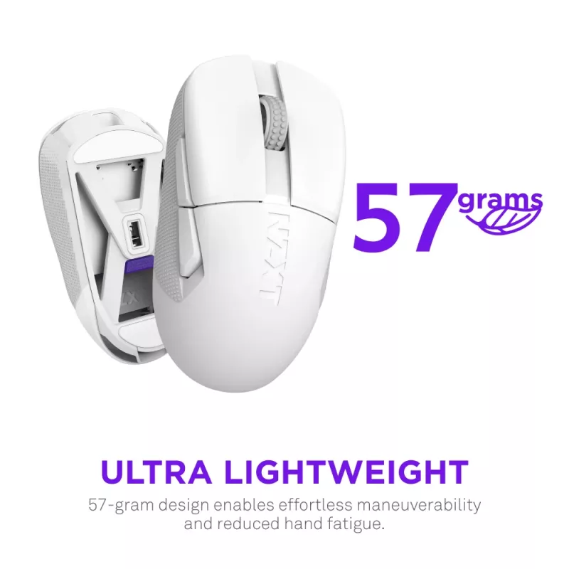 NZXT Lift Elite Mouse da gaming wireless Bianco