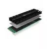 ICY BOX IB-M2HS-701 M.2 2280 SSD dissipatore, passivo, alluminio, PC/PS5, nero
