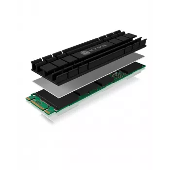 ICY BOX IB-M2HS-701 Dissipatore/raffreddatore SSD M.2 NVMe Nero 1 pz.