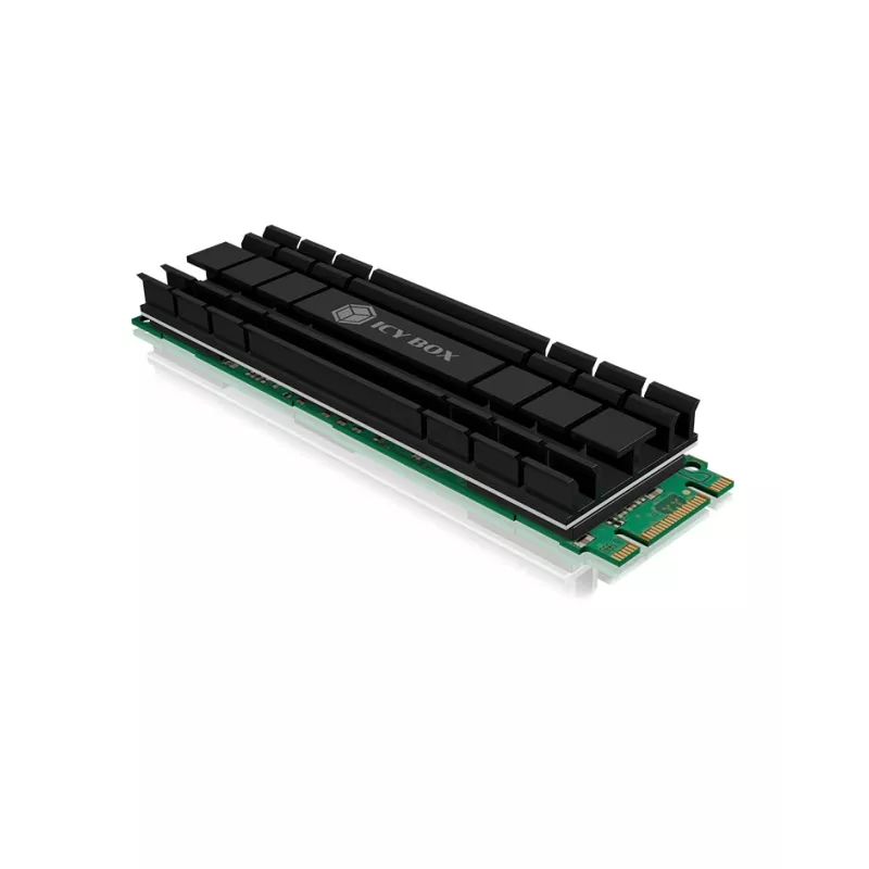 ICY BOX IB-M2HS-701 M.2 2280 SSD dissipatore, passivo, alluminio, PC/PS5, nero