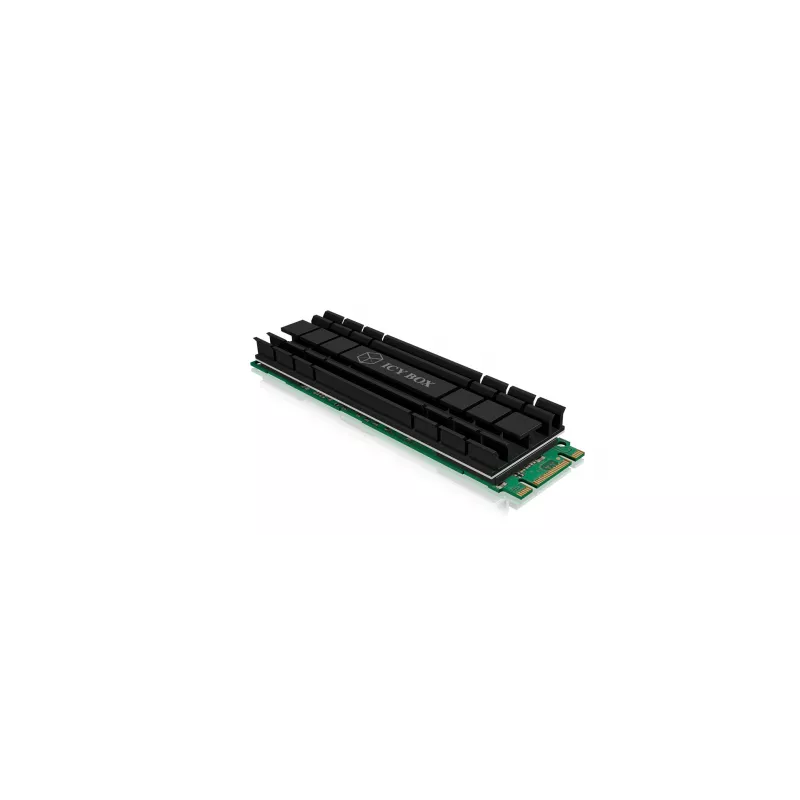 ICY BOX IB-M2HS-701 M.2 2280 SSD dissipatore, passivo, alluminio, PC/PS5, nero