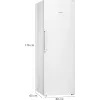 Siemens iQ300 GS33NVWEP congelatore verticale, 225 l, classe E, bianco