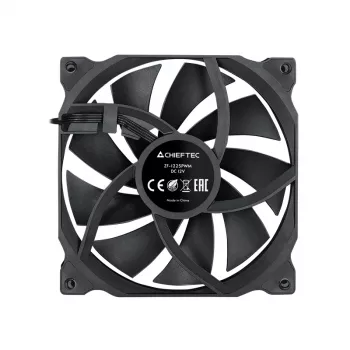 Chieftec ZF-1225PWM Sistema di raffreddamento per computer Ventola case 12 cm Nero 1 pezzo