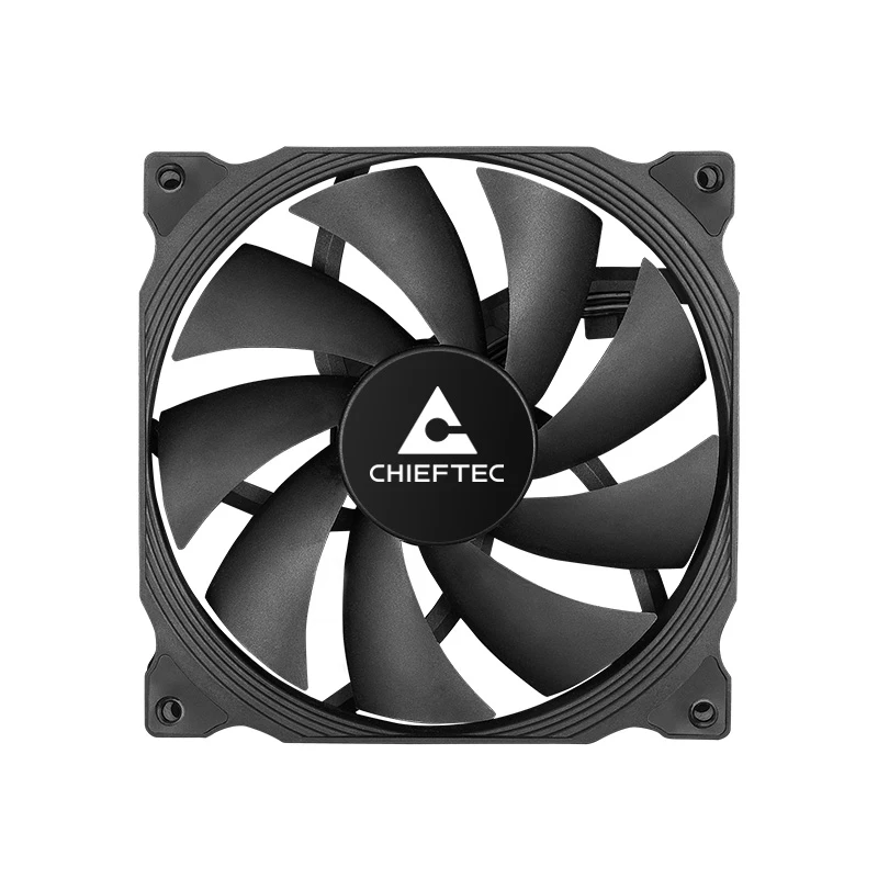 Chieftec ZF-1225PWM Sistema di raffreddamento per computer Ventola case 12 cm Nero 1 pezzo