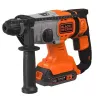 Trapano Black & Decker BCD900E2K-QW 1880 RPM SDS Plus, batteria ricaricabile 2,5 Ah