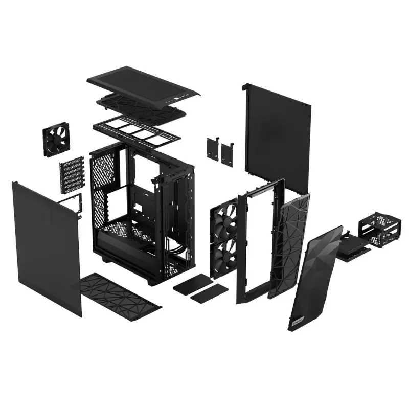 Case per PC Fractal Design Meshify 2 Compact Tower nero