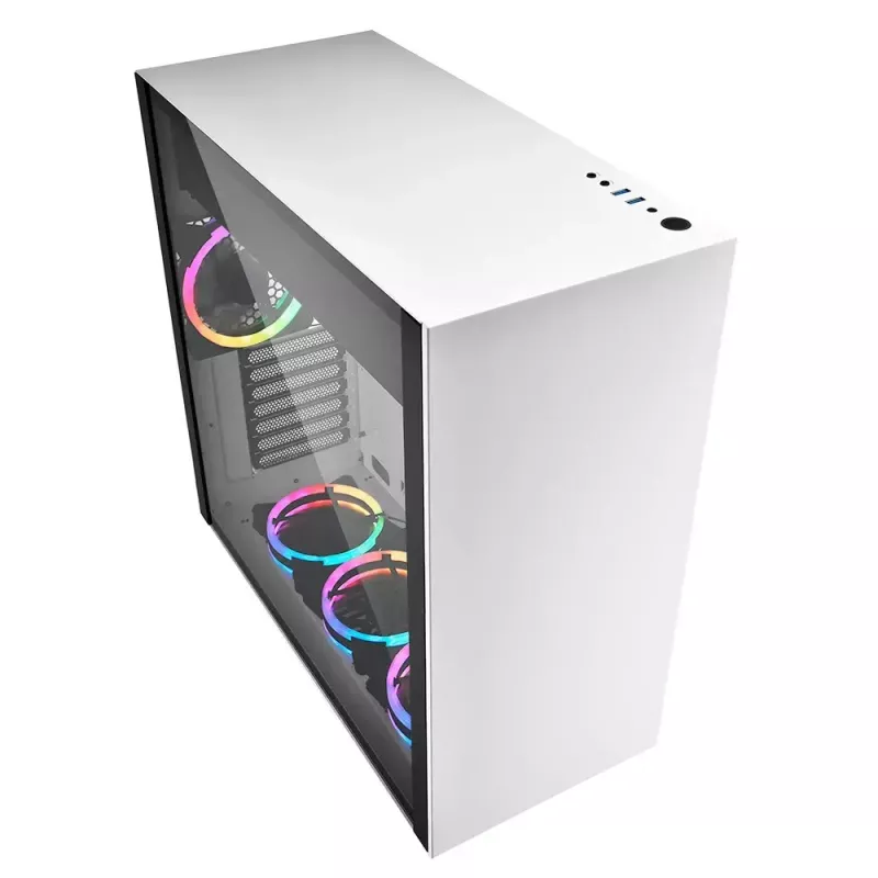 Case PC Sharkoon Pure Steel RGB Midi Tower bianco