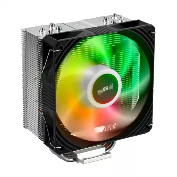 Dissipatore CPU FSP NE5 ad aria 120 mm nero ARGB, ventola, 12 cm, 800 RPM, 1600 RPM, 28 sone, nero
