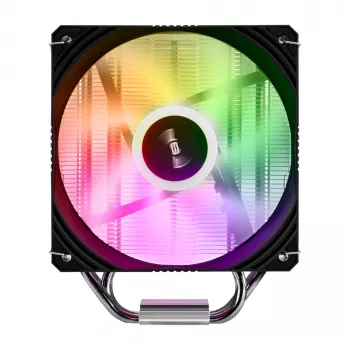 Dissipatore CPU FSP NE5 ad aria 120 mm nero ARGB, ventola, 12 cm, 800 RPM, 1600 RPM, 28 sone, nero