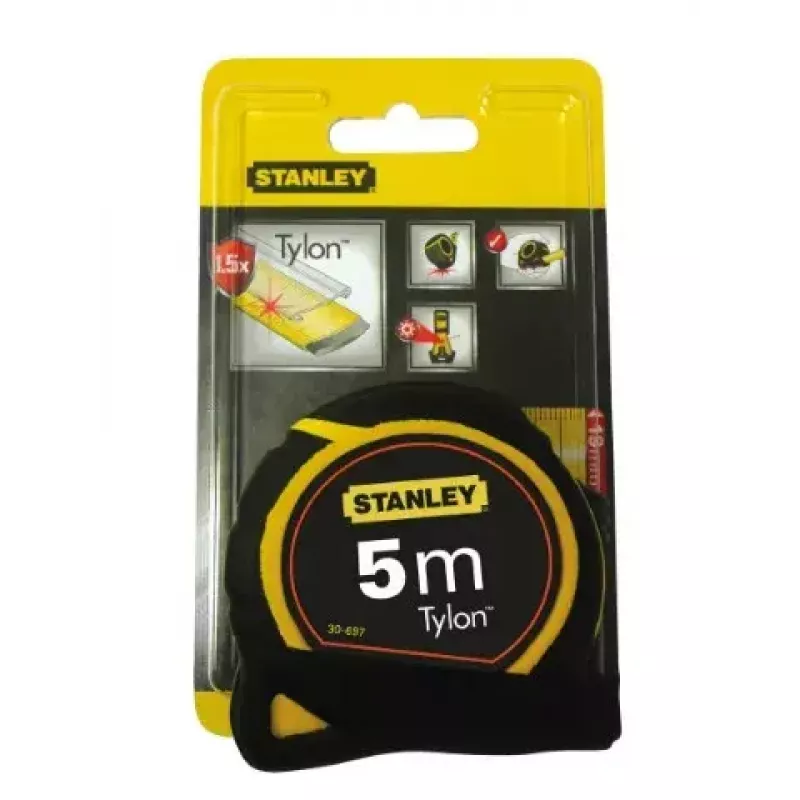 Flessometro Stanley 0-30-697 5m nero giallo