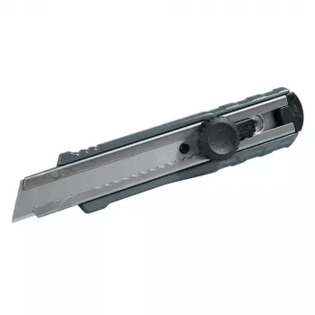 Taglierino a lama troncabile STANLEY FATMAX 0-10-421, 18 mm, corpo in metallo pressofuso, blocco a scorrimento, guida lama in acciaio inox, clip da cintura, giallo