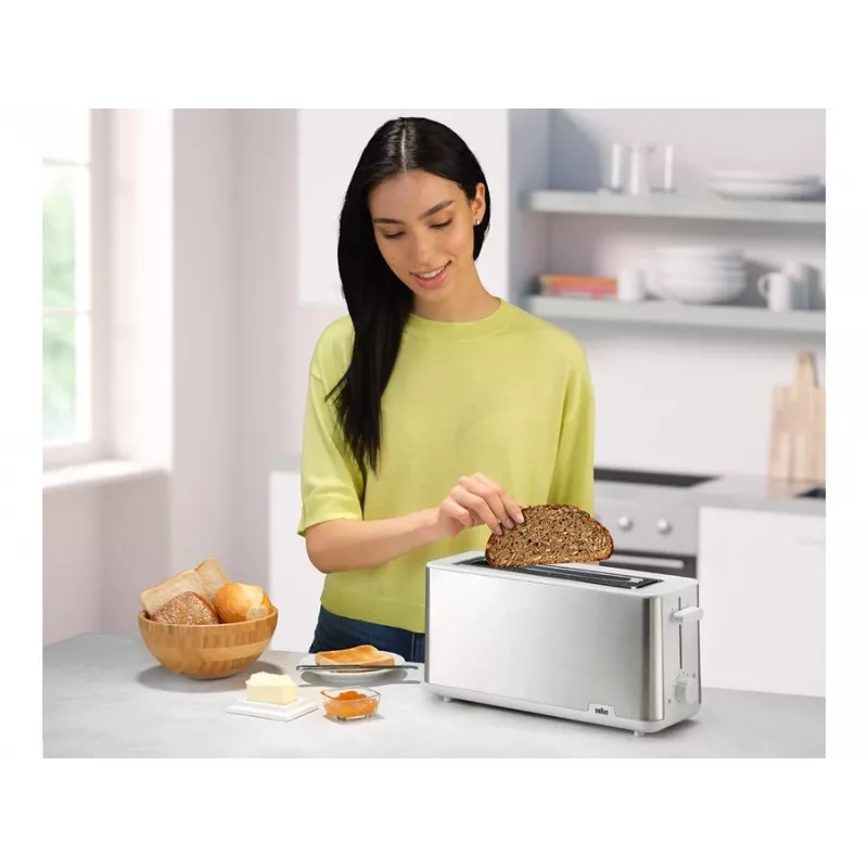 Tostapane Braun HT 1610 1030 W acciaio inox bianco