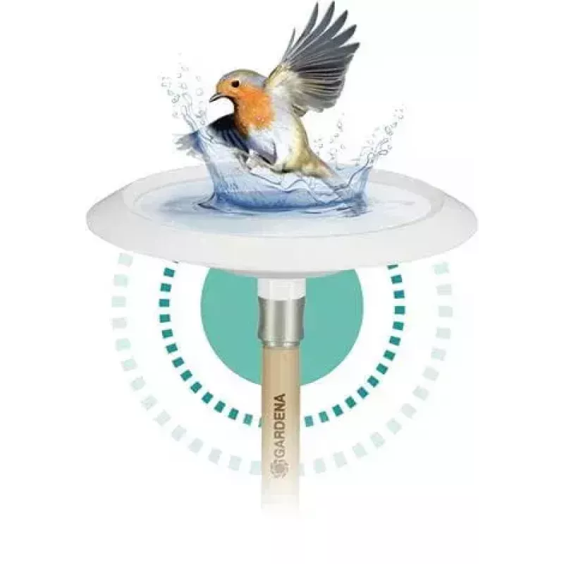Bagno per uccelli Gardena 11420-20 bianco 250mm x 250mm
