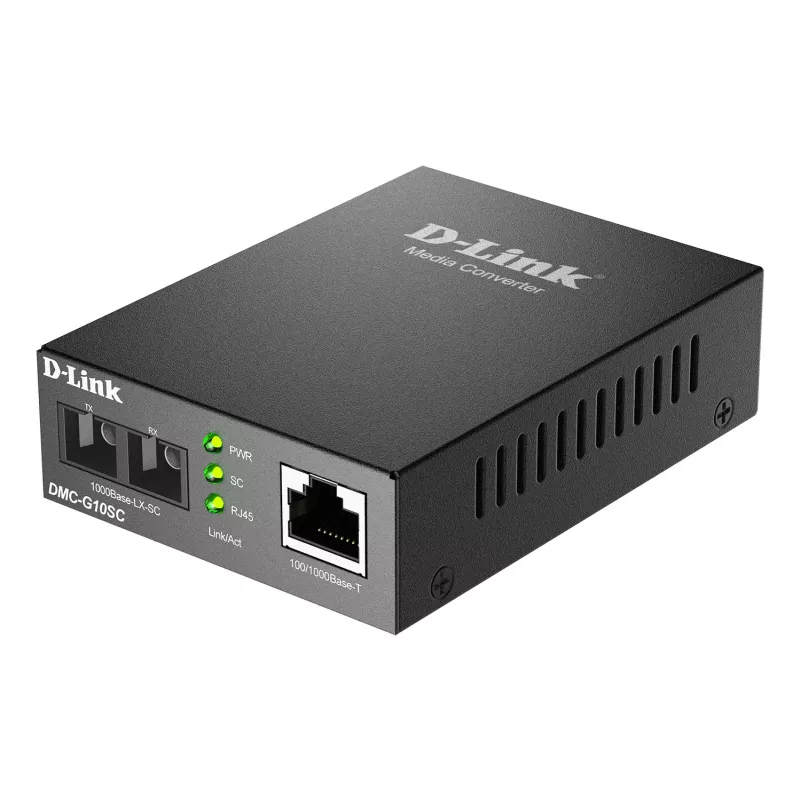 Convertitore multimediale D-Link DMC-G10SC/E 100/1000BaseT a 1000BaseLX SC fibra ottica