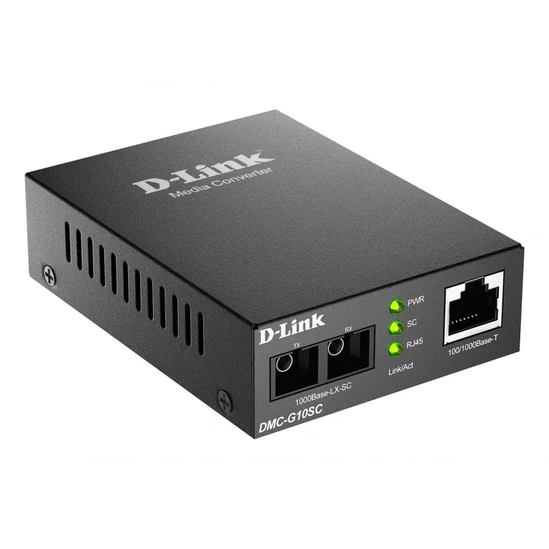 Convertitore multimediale D-Link DMC-G10SC/E 100/1000BaseT a 1000BaseLX SC fibra ottica