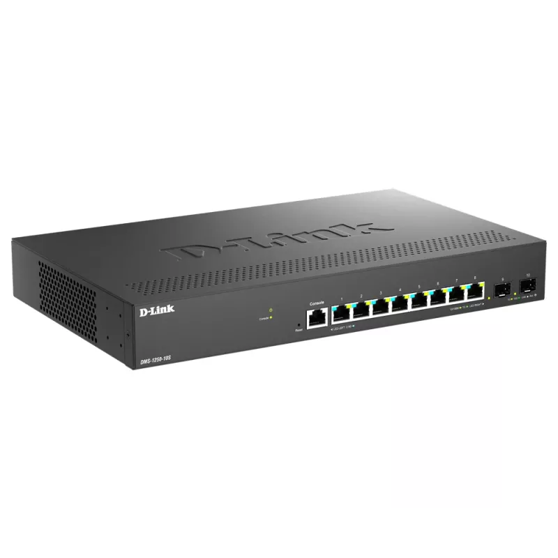 Switch di rete D-Link DMS-1250-10S/E Managed 2.5G Ethernet (100/1000/2500) nero