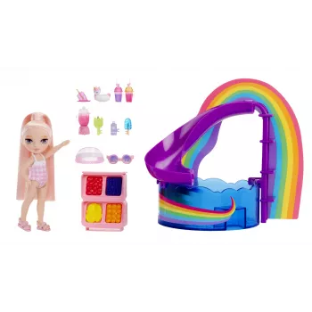 Rainbow High Little Pool Day with Blush Playset, bambola moda, femmina, 4 anno/i, 140 mm, multicolore
