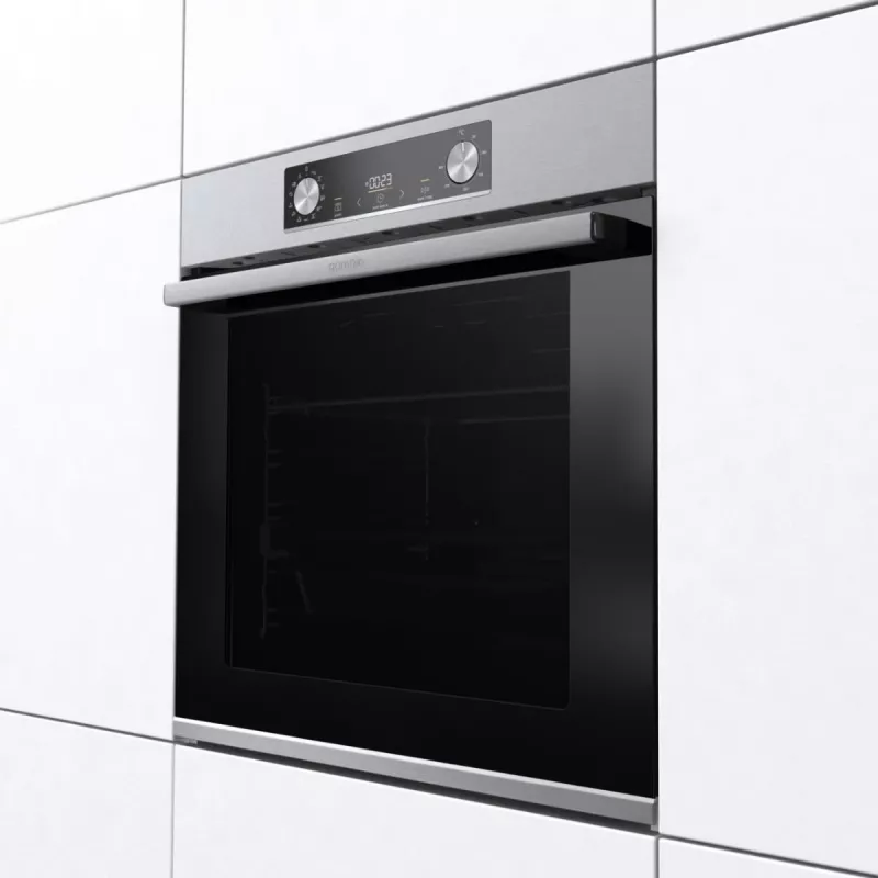 Gorenje BOS6737E13X forno elettrico da incasso, 77 l, 60 cm, classe energetica A, riscaldamento grill/ventilato/convenzionale, acciaio inox