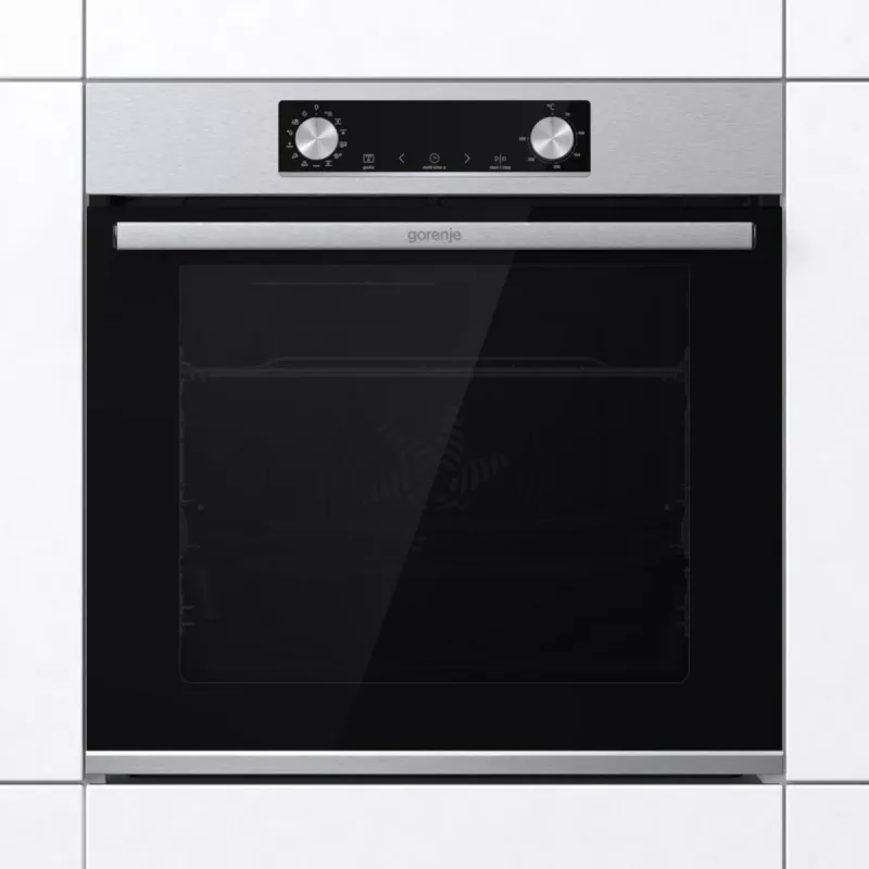 Gorenje BOS6737E13X forno elettrico da incasso, 77 l, 60 cm, classe energetica A, riscaldamento grill/ventilato/convenzionale, acciaio inox