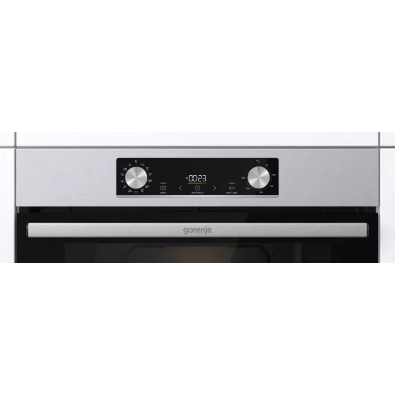 Gorenje BOS6737E13X forno elettrico da incasso, 77 l, 60 cm, classe energetica A, riscaldamento grill/ventilato/convenzionale, acciaio inox