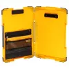 DeWALT TSTAK DWST82732-1 portablocco con clip e luce LED a 180°, giallo/nero