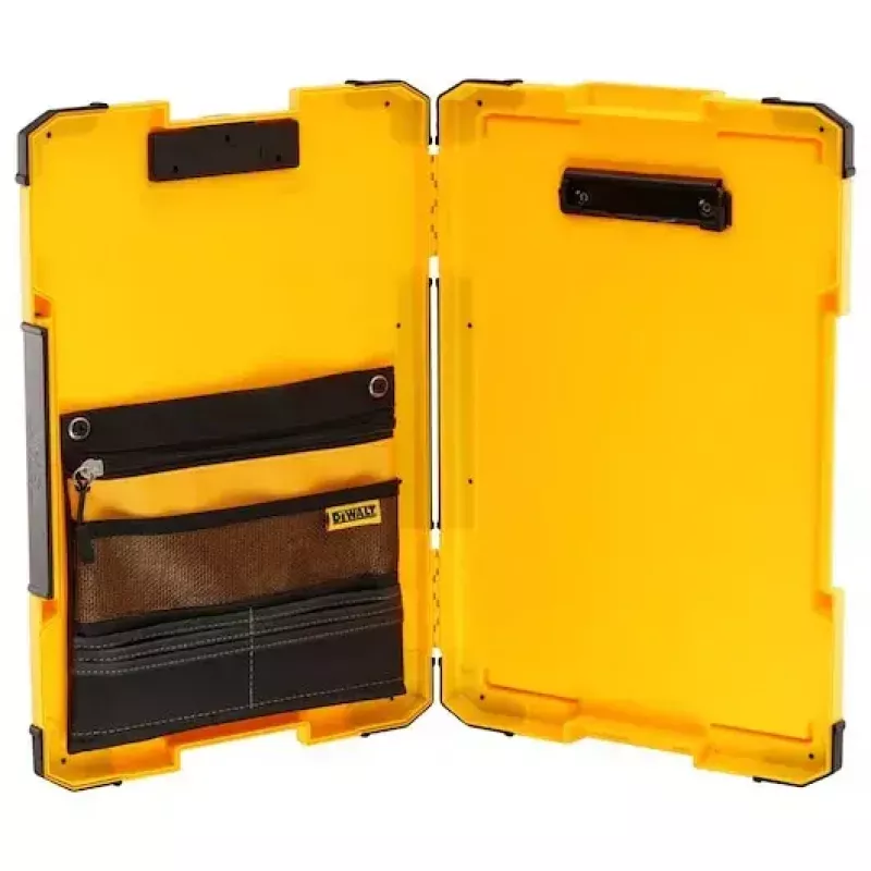 DeWALT TSTAK DWST82732-1 portablocco con clip e luce LED a 180°, giallo/nero
