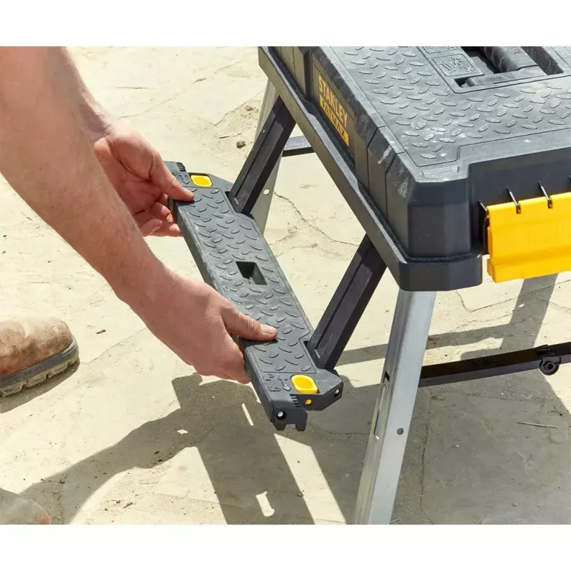 Stanley FatMax FMST81083-1 cassetta portautensili con gradino, plastica, carico 30 kg, nero/giallo