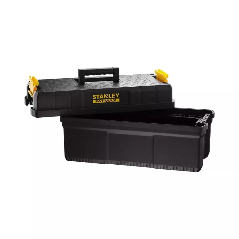 Stanley FatMax FMST81083-1 cassetta portautensili con gradino, plastica, carico 30 kg, nero/giallo