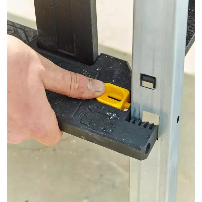Stanley FatMax FMST81083-1 cassetta portautensili con gradino, plastica, carico 30 kg, nero/giallo