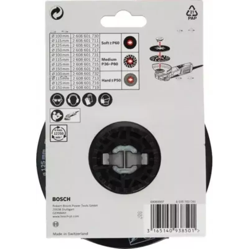 Bosch 2 608 601 711 Accessorio smerigliatrice angolare Platorello