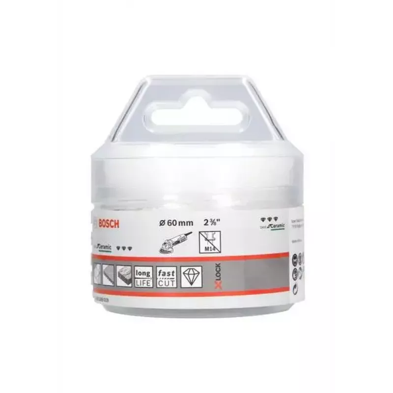 Bosch Best for Ceramic X-LOCK sega a tazza per foratura a secco, Ø 60 mm