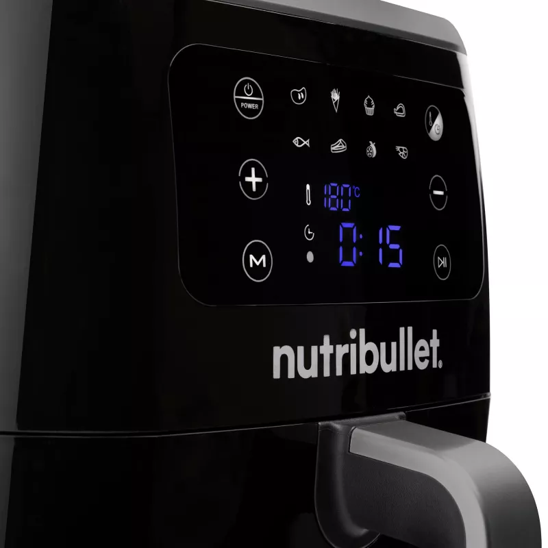 Friggitrice ad aria NUTRIBULLET XXL Digital friggitrice ad aria 7 L 1800 W nera, 8 programmi, controllo touch