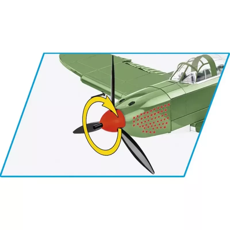 Cobi Gioco di costruzione Bell P-39Q Airacobra verde oliva set modello di Cobi