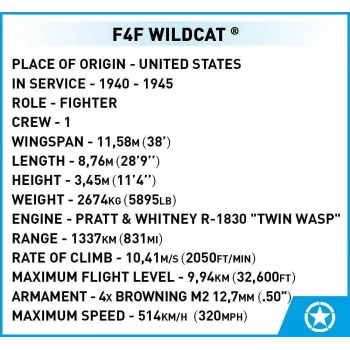 Mattoncini COBI F4F Wildcat Northrop Grumman 375 pezzi