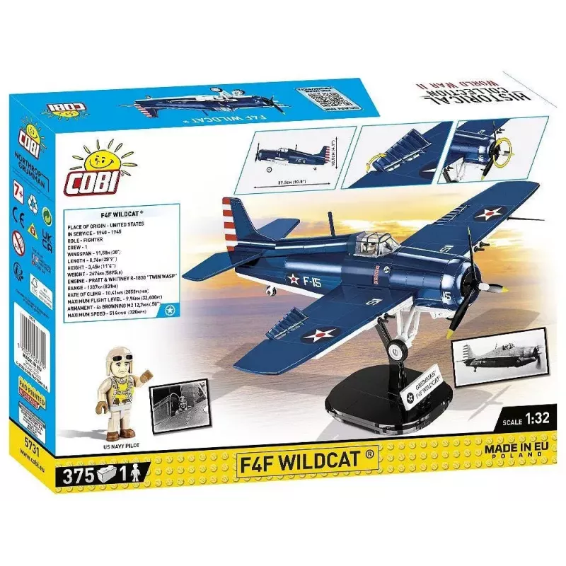 Mattoncini COBI F4F Wildcat Northrop Grumman 375 pezzi