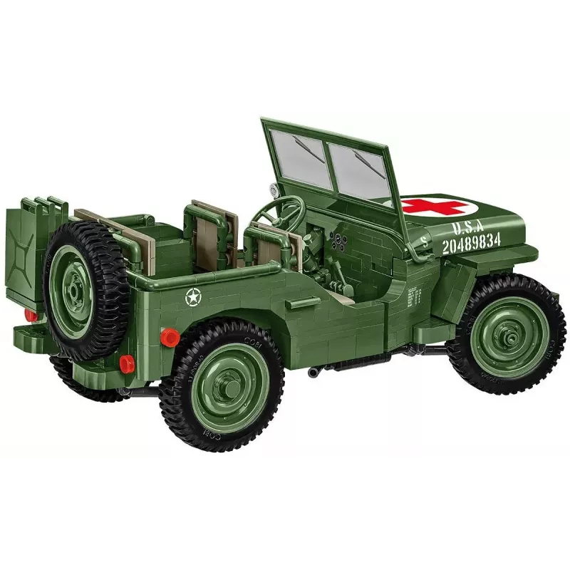 Cobi COBI-2806 Willys MB Medical set di costruzioni, 1131 pezzi, serie Historical Collection, plastica, 10+