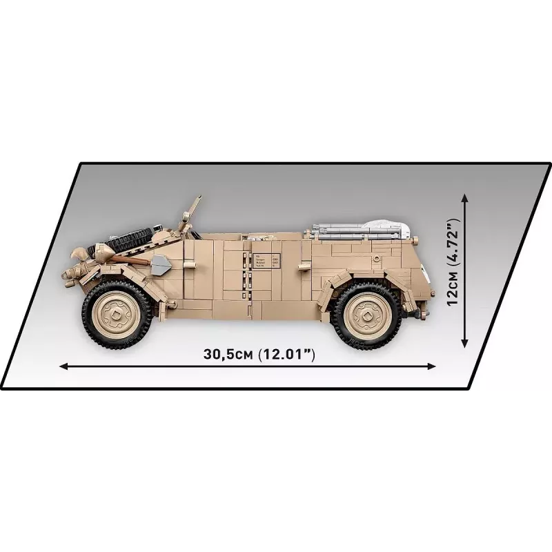 Cobi COBI-2803 Kübelwagen Typ 82 set di costruzioni, 1326 pezzi, serie Historical Collection, plastica, 10+
