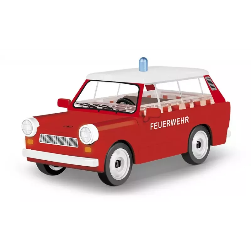 Set costruzioni Cobi Trabant 601 Universal Feuerwehr modello 24555, mattoncini da costruzione