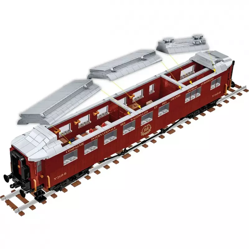 Giocattolo da costruzione Cobi Compiègne vagone 11 novembre 1918 COBI-6291 kit