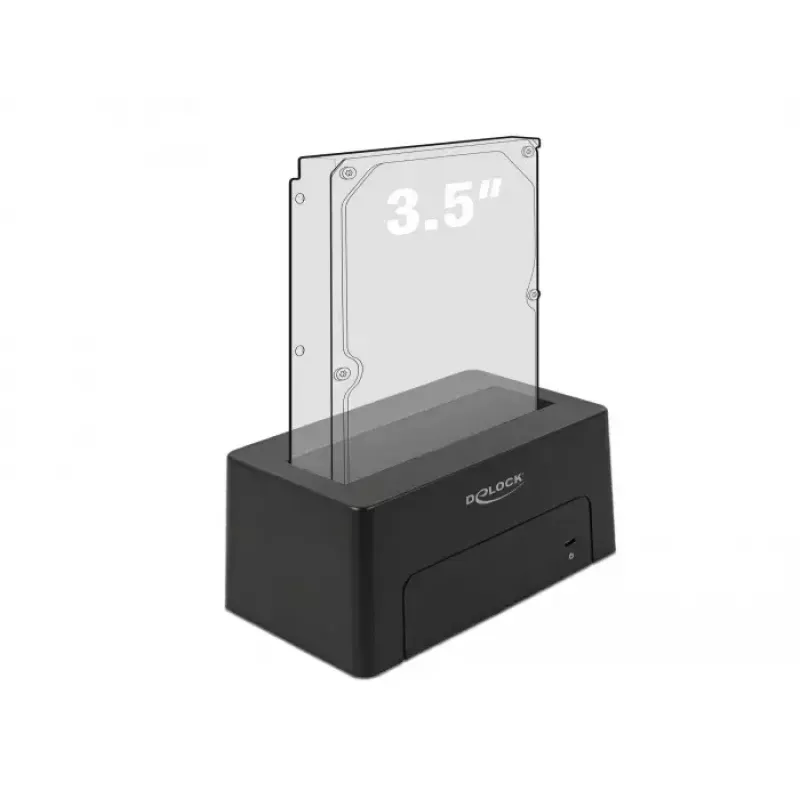 Delock - Docking station HDD alloggiamenti: 1 - SATA 6Gb/s - USB 3.1 (Gen 2) - nero (63958)