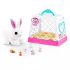 Peluche Zuru Mama Bunny & Baby Surprise, coppia di peluche interattivi, assortiti