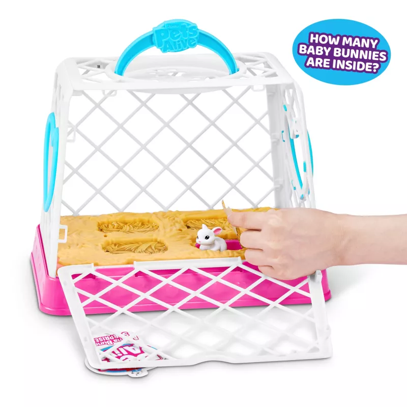 Peluche Zuru Mama Bunny & Baby Surprise, coppia di peluche interattivi, assortiti