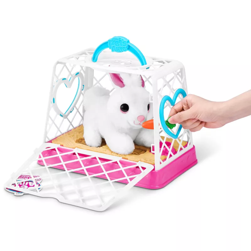 Peluche Zuru Mama Bunny & Baby Surprise, coppia di peluche interattivi, assortiti