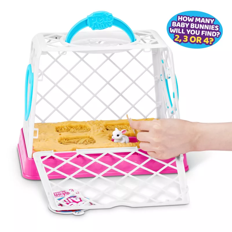 Peluche Zuru Mama Bunny & Baby Surprise, coppia di peluche interattivi, assortiti